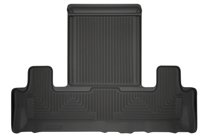 Ford Expedition Floor Mats - Rear - Husky Liners - WeatherBeater 3rd Row - Black - `18-`22